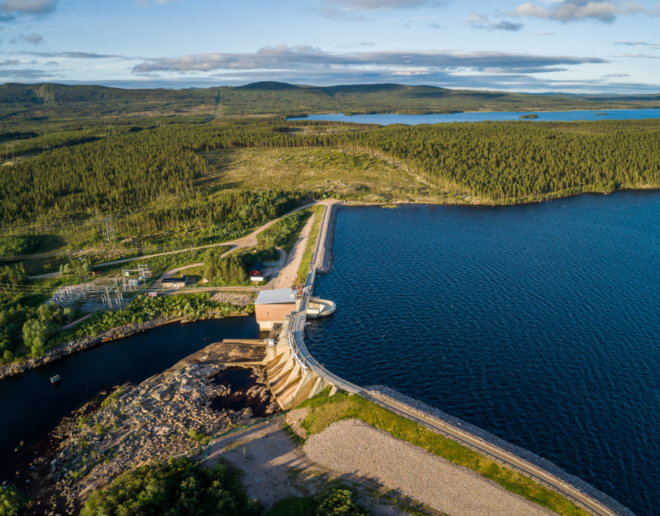 Hydropower facility.