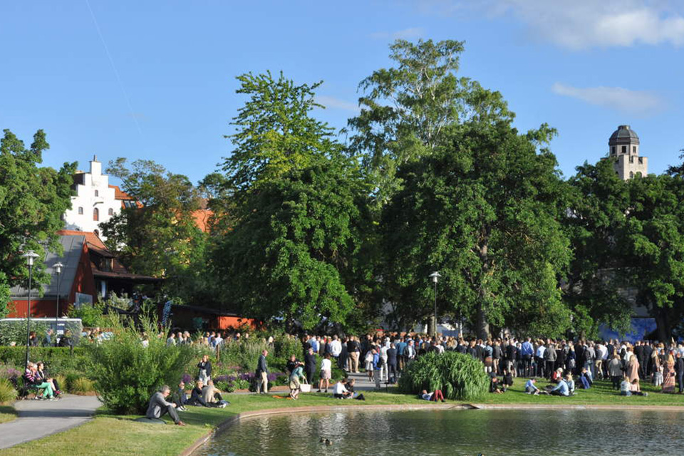 Besökare i Almedalen.