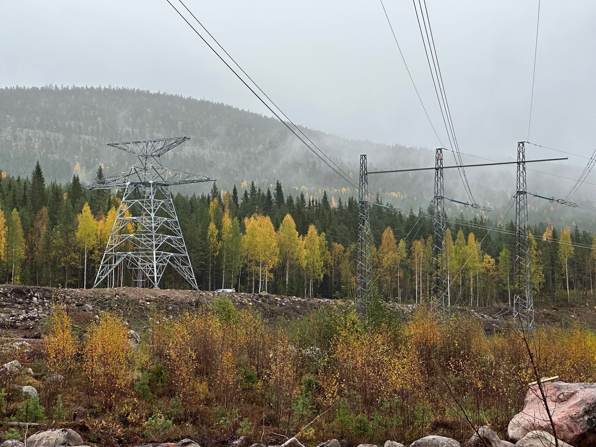En så kallad stubbe, Aurora Lines stolpe nummer 4.