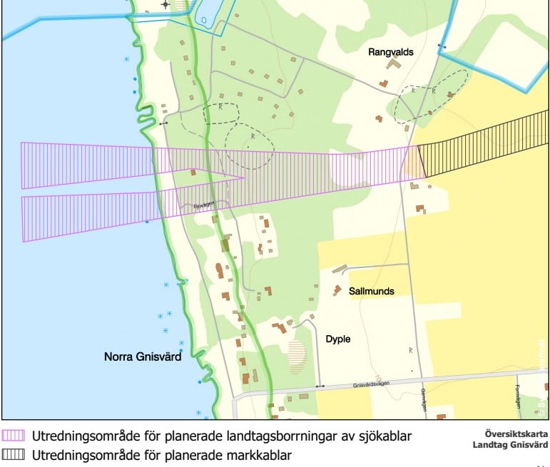 Karta över landtaget i Ginsvärd