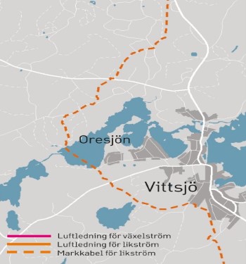 Oresjön detaljkarta