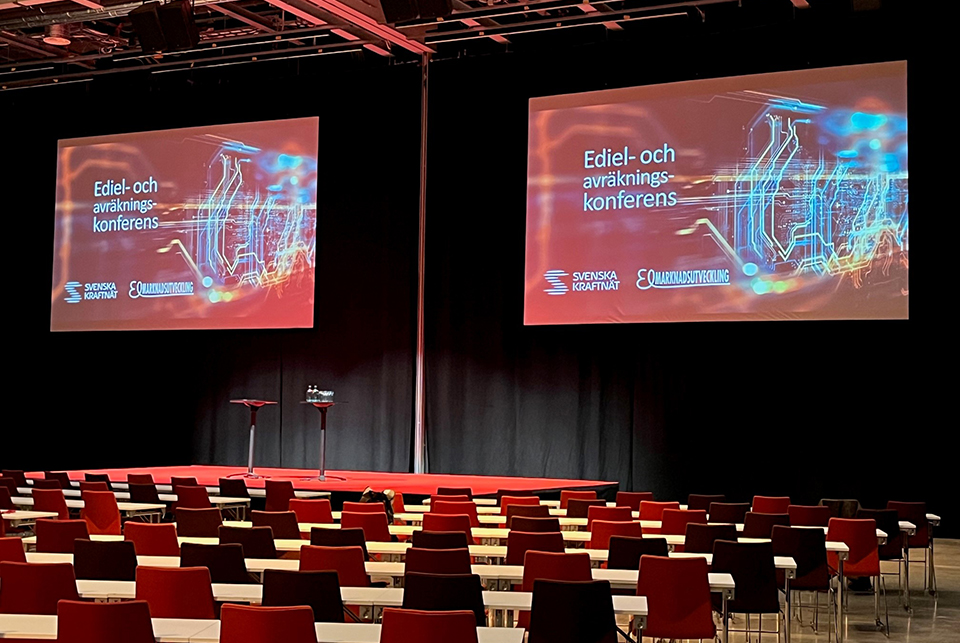 Scenen under Edielkonferensen 2022
