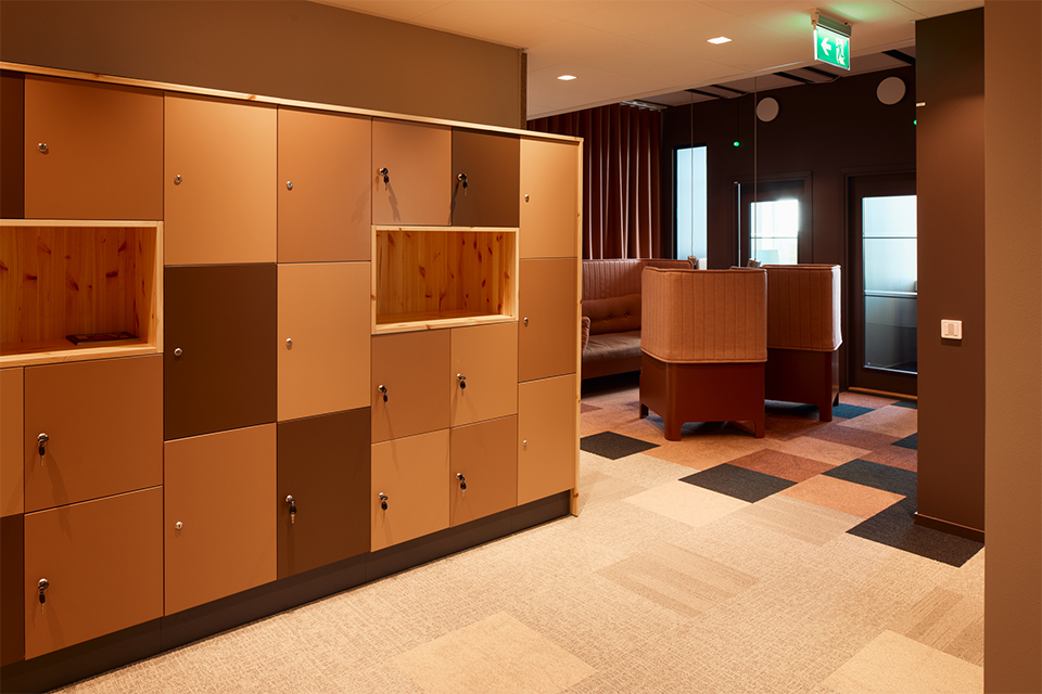 Skåp på Svenska kraftnäts kontor i Västerås.