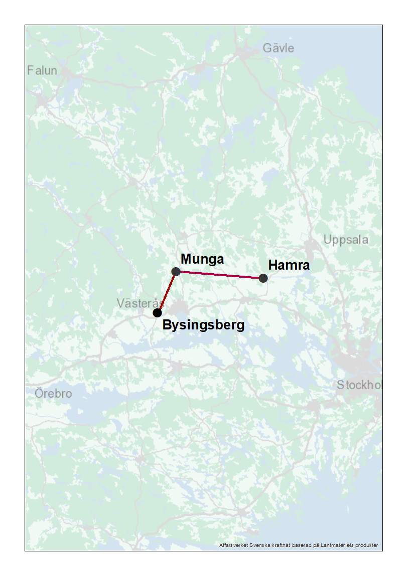 Karta över Västeråsprojekten i NordSyd