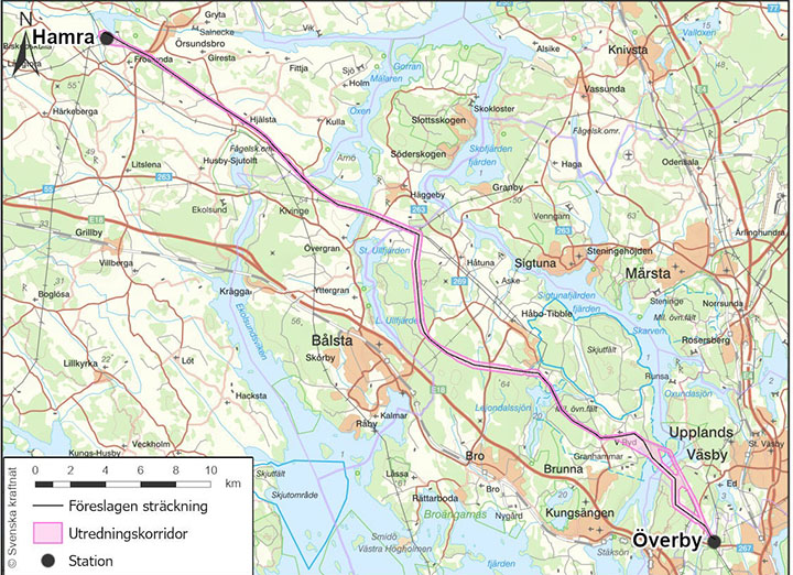 Karta över utbyggnadsförslaget