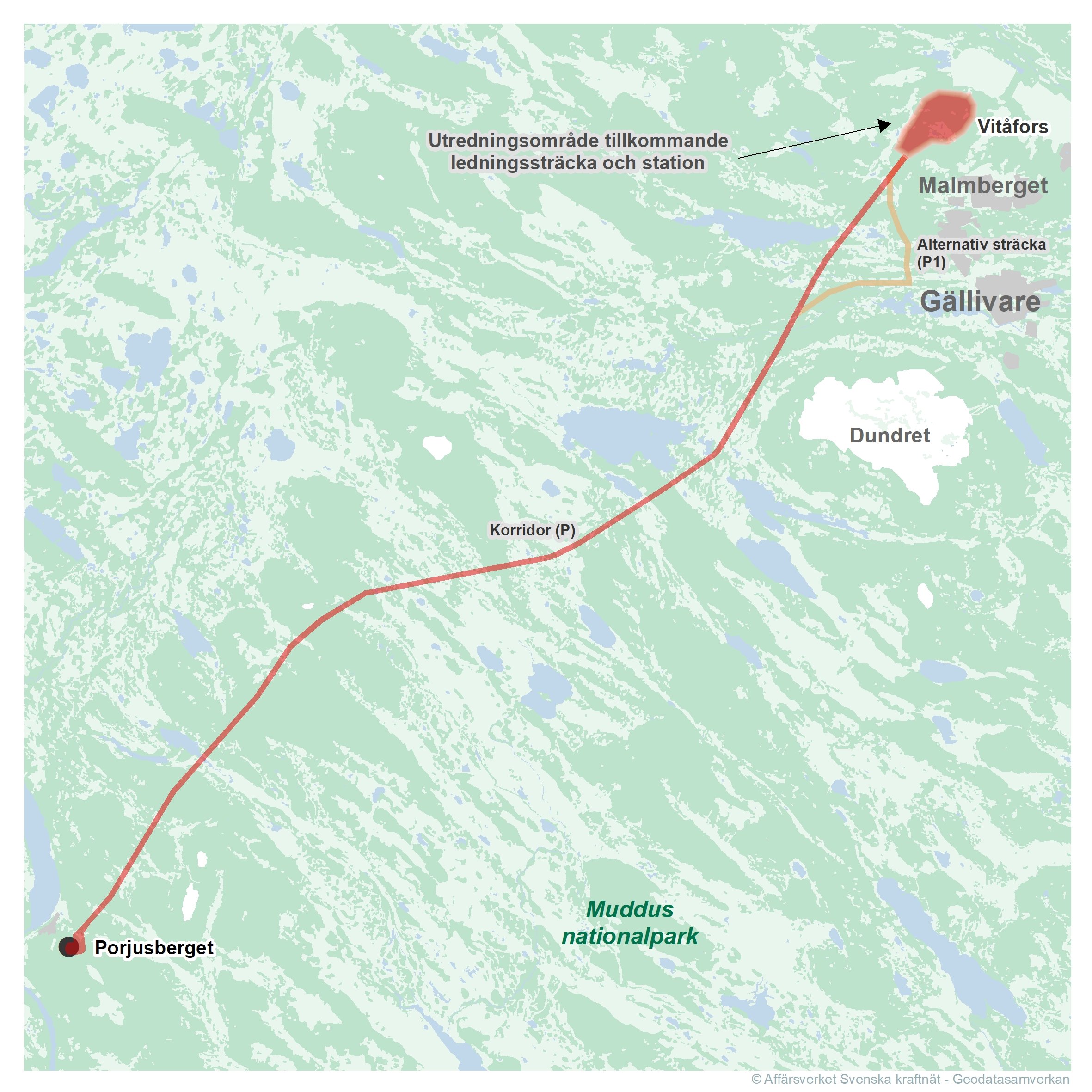 Karta över inventeringsområden.