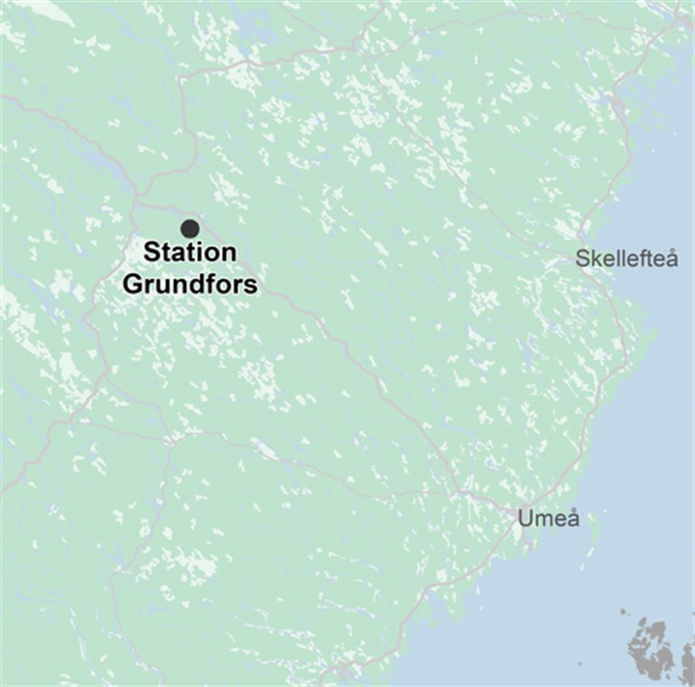 Karta som visar var den nya transmissionsnätsstationen ska vara