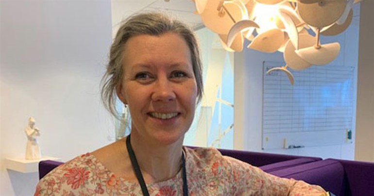 Bild på Maria Lambert som är chef för strategi och styrning på divisionen för IT vid Svenska kraftnät. 