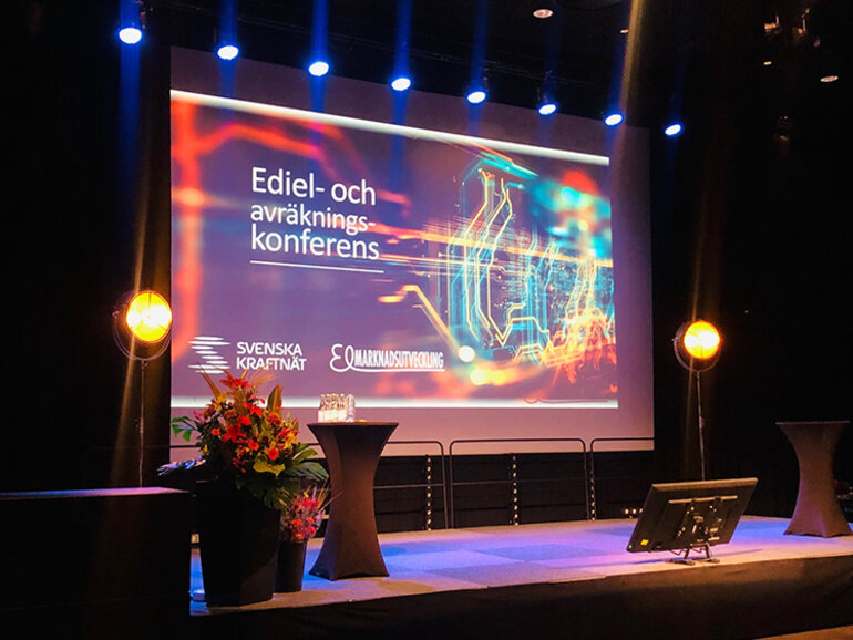 Scenen på Edielkonferensen 2021