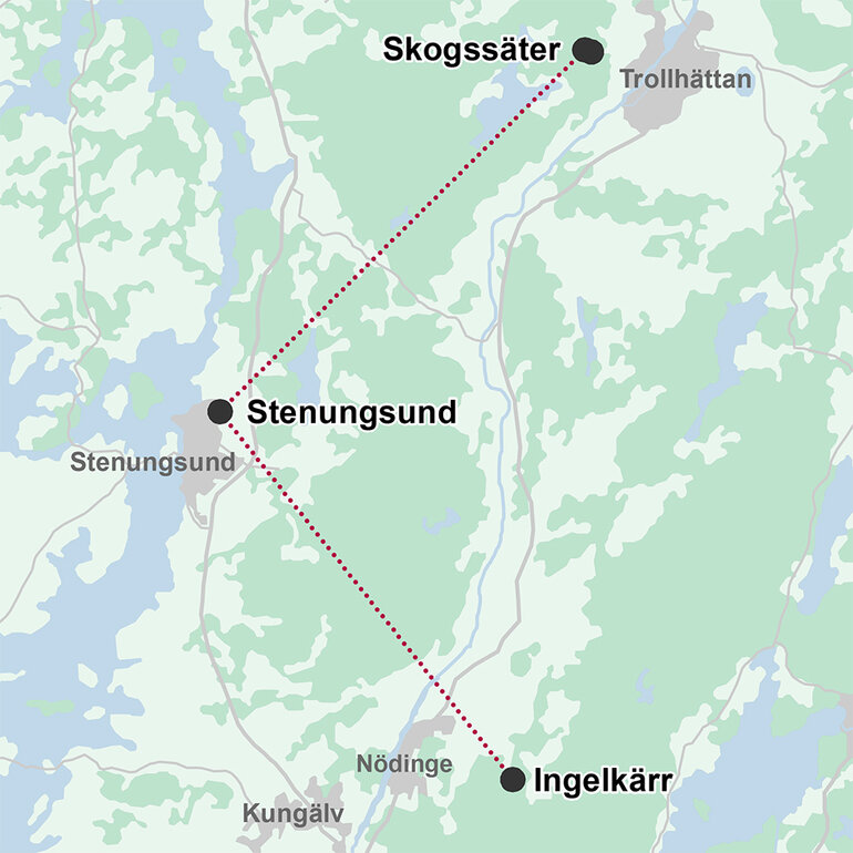 karta Skogssater-Stenungsund-Ingelkarr