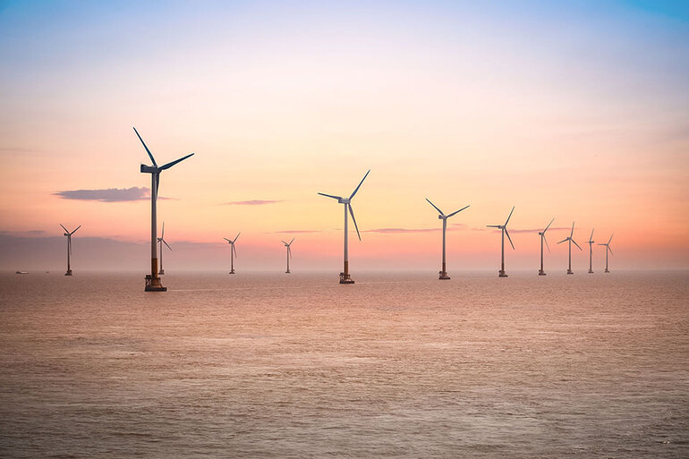 Vindkraftverk ute i havet