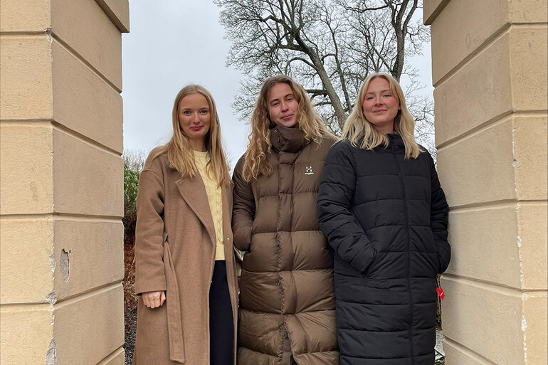 Traineerna Sigrid, Cornelia och Moa