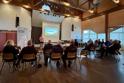 Presentation om Letsi--Svartbyn och  Aurora Line i Vuollerims Folkets hus
