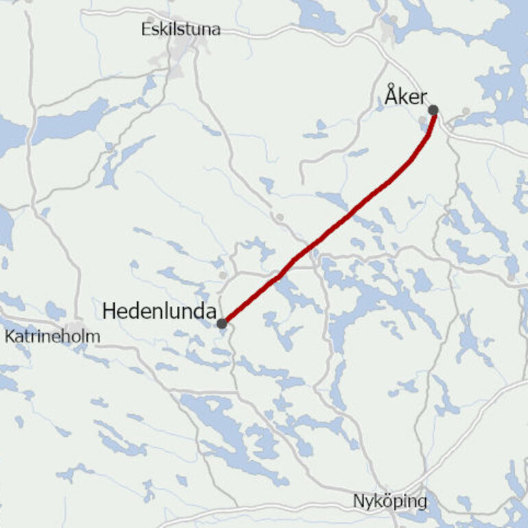 karta projekt Hedenlunda-Åker