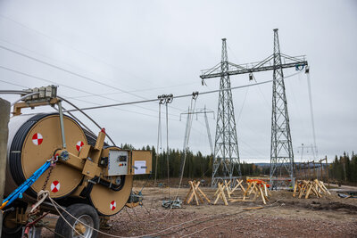 En bild från lindragningen på Aurora Line