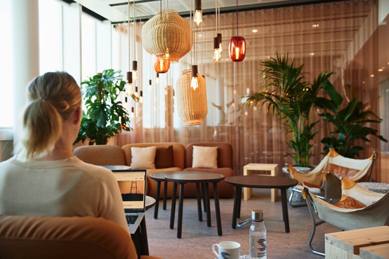 Kontorsmiljö på Svenska kraftnäts kontor i Västerås.