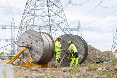 Bild på arbeten som pågår
